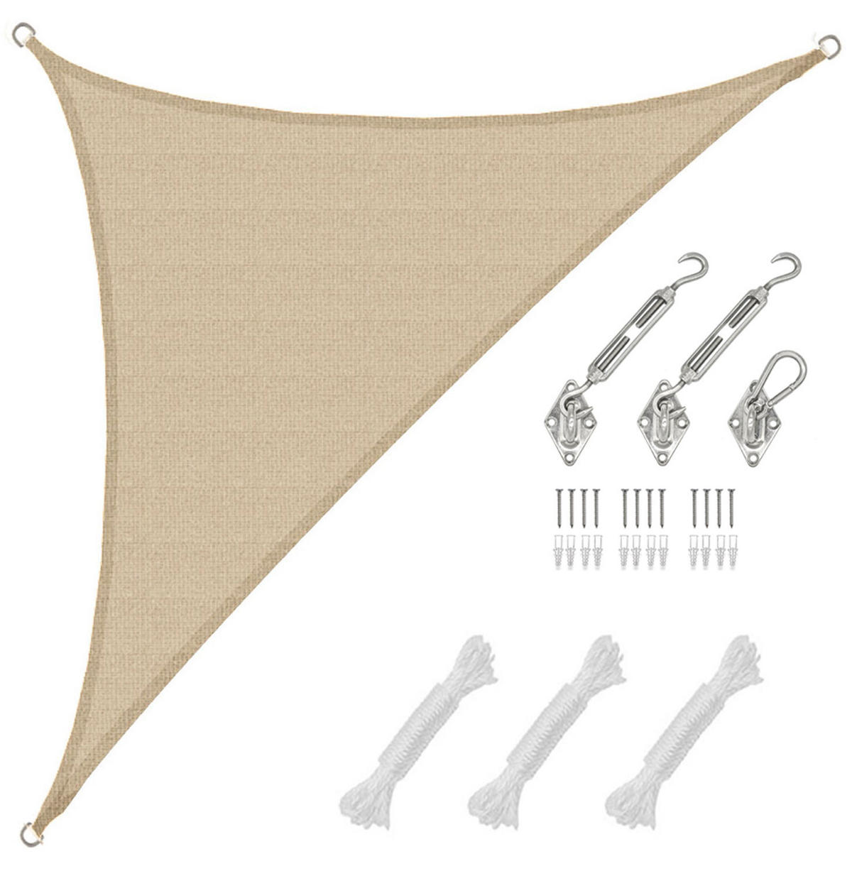 SONNENSEGEL Luftdurchlässig 425/300 cm Beige - Beige, Kunststoff (300/425cm) - Amanka