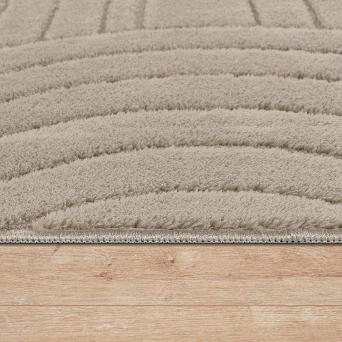 HOCHFLORTEPPICH 160/160 cm Tokio 471 - Beige, Kunststoff (160/160cm) - Paco Home