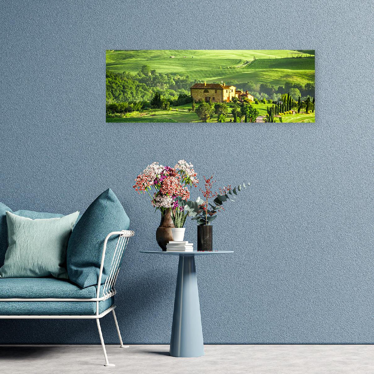 KUNSTDRUCK Grün 150/50 cm - Grün, Textil (150/50cm) - KUNSTLOFT