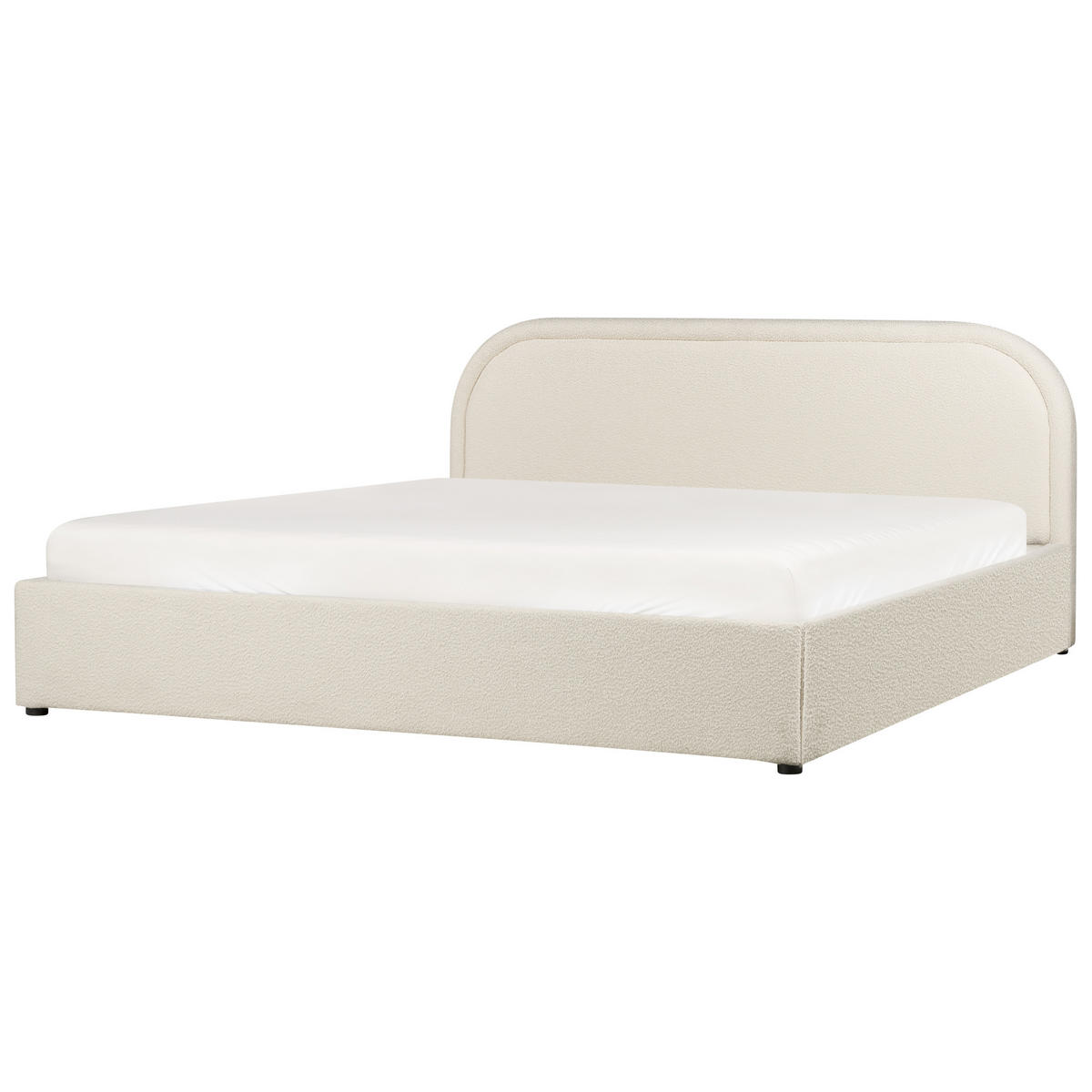 POLSTERBETT 180x200 cm Beige Quillien - Beige, Textil (180/200cm) - Beliani