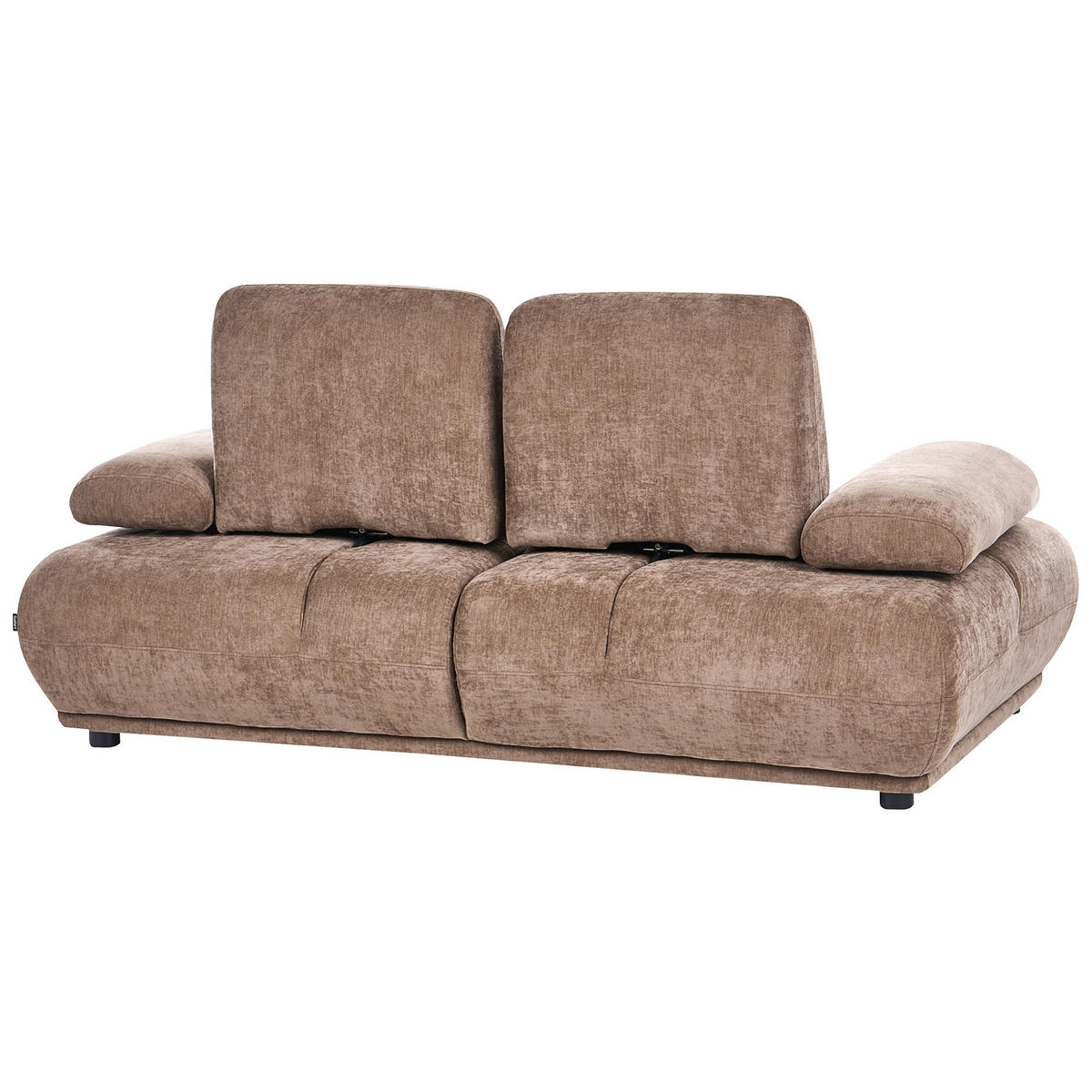 2-SITZER-SOFA Chenillegewebe Braun Nacka - Braun, Textil (174/89/110cm) - Beliani