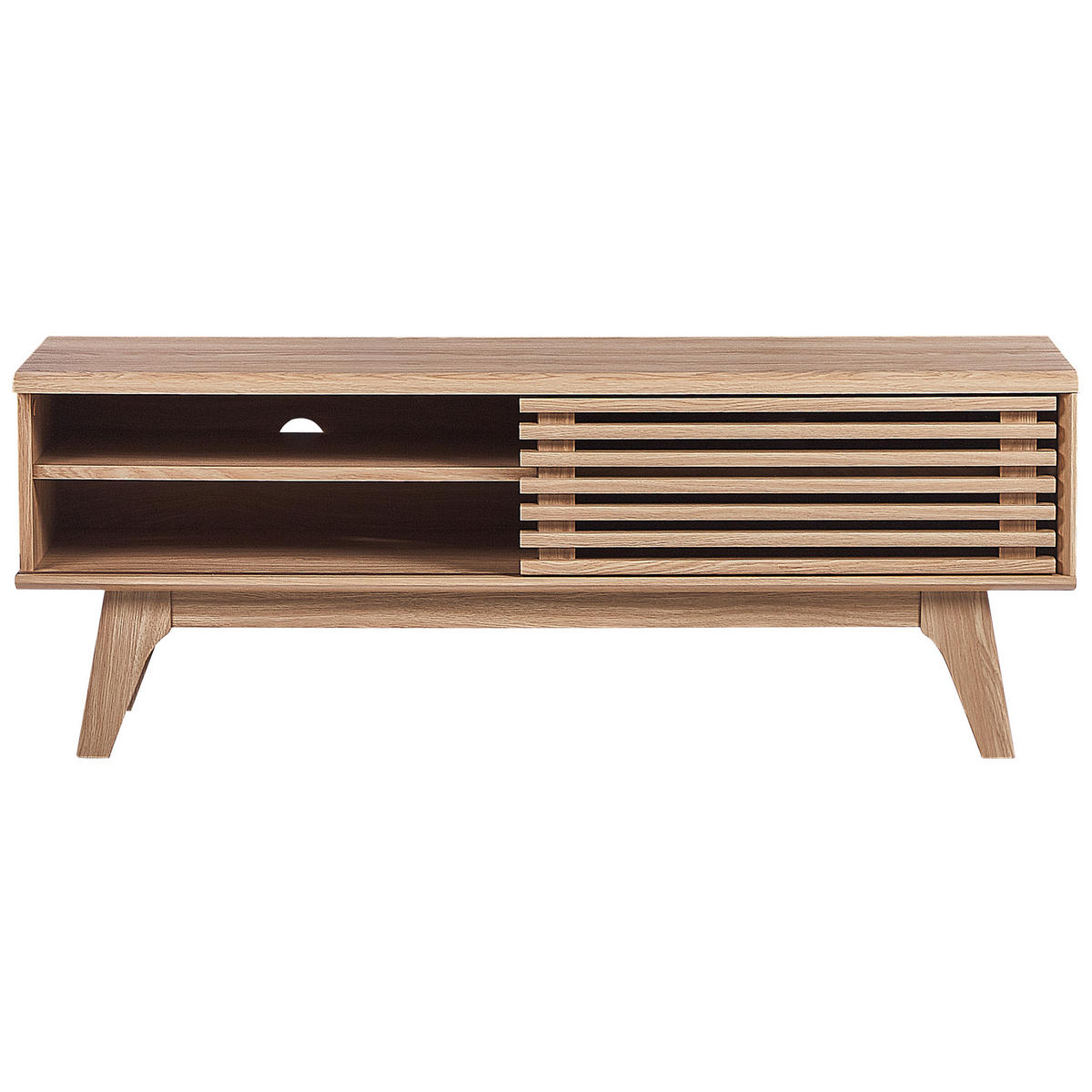 TV-MÖBEL Hellbraun TOLEDO 35/117/44 cm - Hellbraun, Holzwerkstoff (117/44/35cm) - Beliani