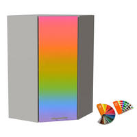 ECKHÄNGESCHRANK Brerra RAL Wunschfarbe (K5/K7) / Grau Matt 60 / 60 / 96cm - Multicolor/Grau, Holz/Holzwerkstoff (60/96/60cm) - Feldmann-Wohnen