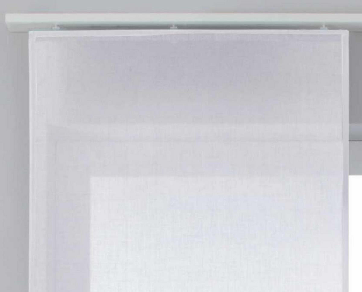 SCHIEBEVORHANG »Nizza« HxB 245x60 cm Weiß - Weiß, Textil (60/245cm) - Gardinenbox