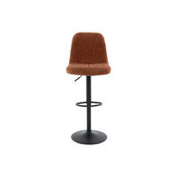 BARHOCKER - 47 cm x 53.5 cm - Stoff - Terracotta LASANDRIA - Terracotta, Textil (47/117/53.5cm) - Vente-Unique