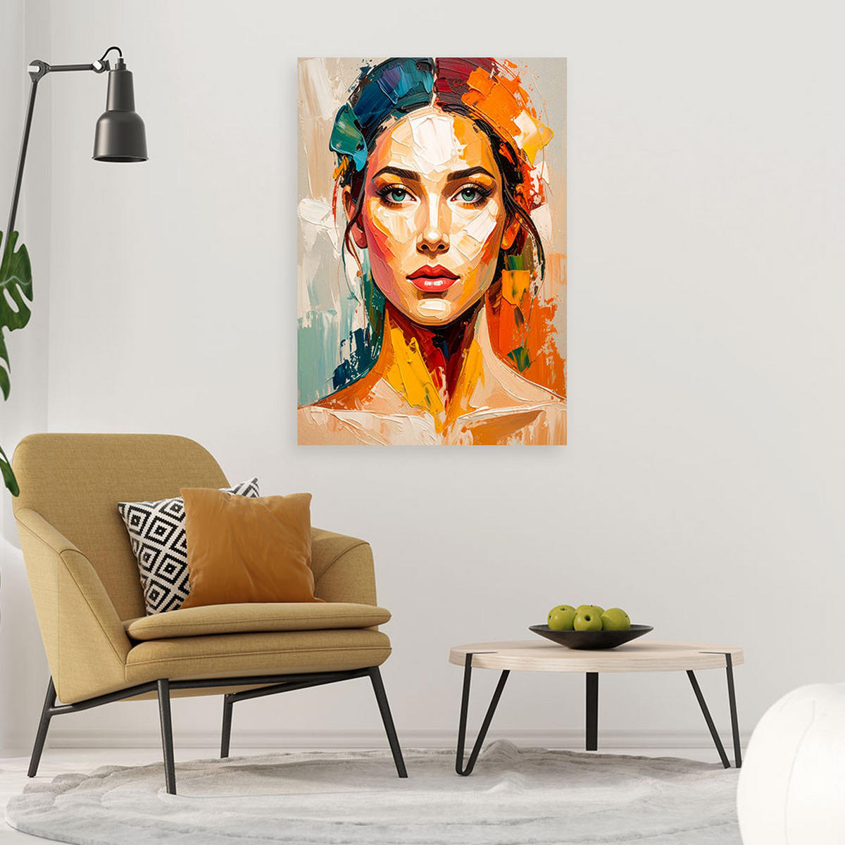 LEINWANDBILD Menschen & Charaktere 80x120cm - Multicolor, Textil (80/120cm) - Feeby