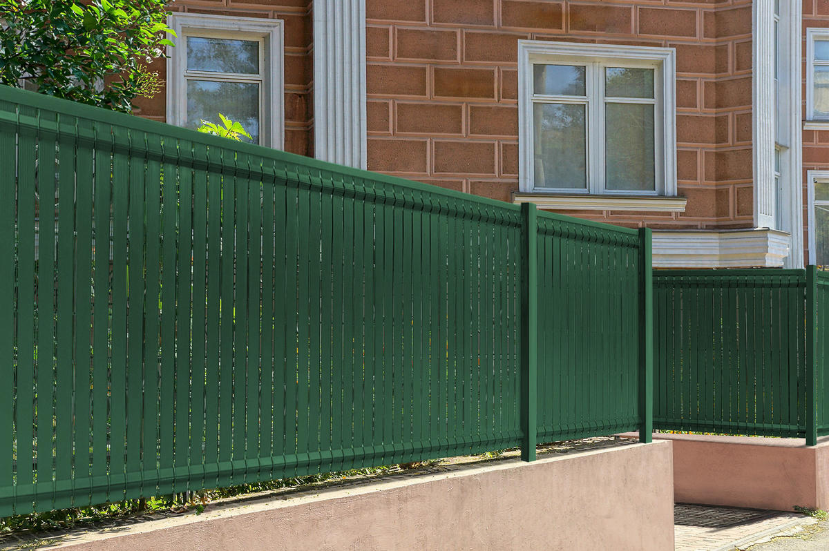 PVC-SICHTSCHUTZLAMELLEN-STEIF-SET Cinto grün 4m H.120cm - Mit clips und Endprofil - Grün, Kunststoff (400/123cm) - Casanoov
