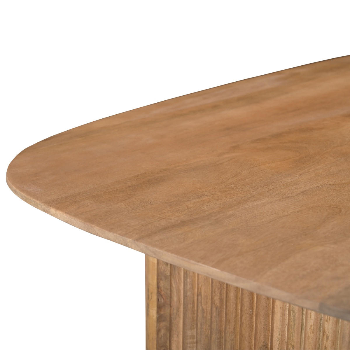 ESSTISCH Oval aus Mangoholz 240cm, natur - Braun, Holz (240/100/76cm) - Giga Meubel