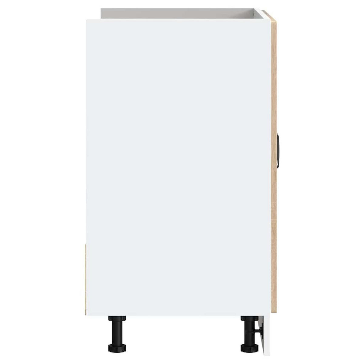 SPÜLENUNTERSCHRANK Kalmar Sonoma-Eiche 80/46/81,5 Cm - Braun, Holzwerkstoff (46/81.5/80cm) - vidaXL