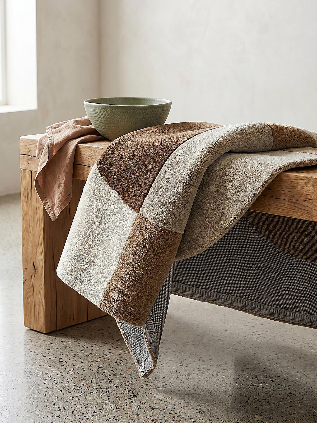 TEPPICH aus Wolle AIRE in Natur, abstrakt, 200 x 290 cm - Beige, Textil (200/290cm) - KADIMA DESIGN