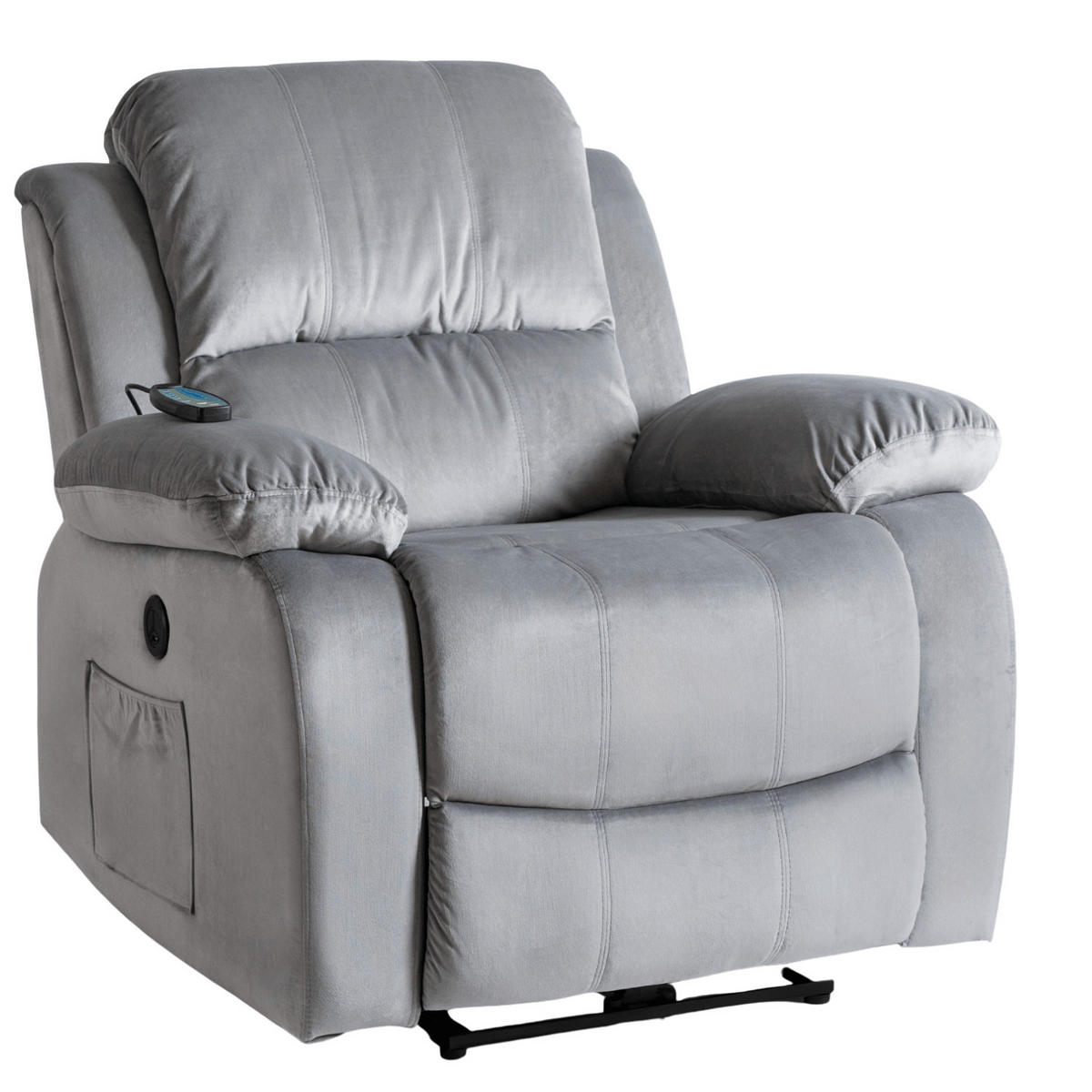 RELAXSESSEL ARON fürs Wohnzimmer Grau - Grau, Textil (53/101/88cm) - makarowski meble