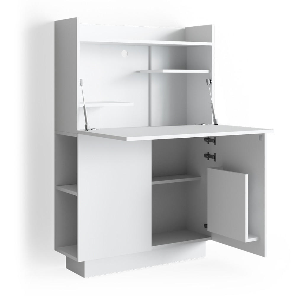 SEKRETÄR SCHREIBTISCH Alena Weiß 85 x 27 cm - Weiß, Holzwerkstoff (27/85/118.9cm) - Vicco