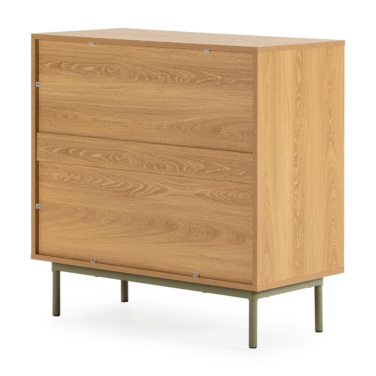 KOMMODE 80/80/40 Cuzco Eichenfarbe/grün - Grün, Holzwerkstoff (80/80/40cm) - VS Venta-stock