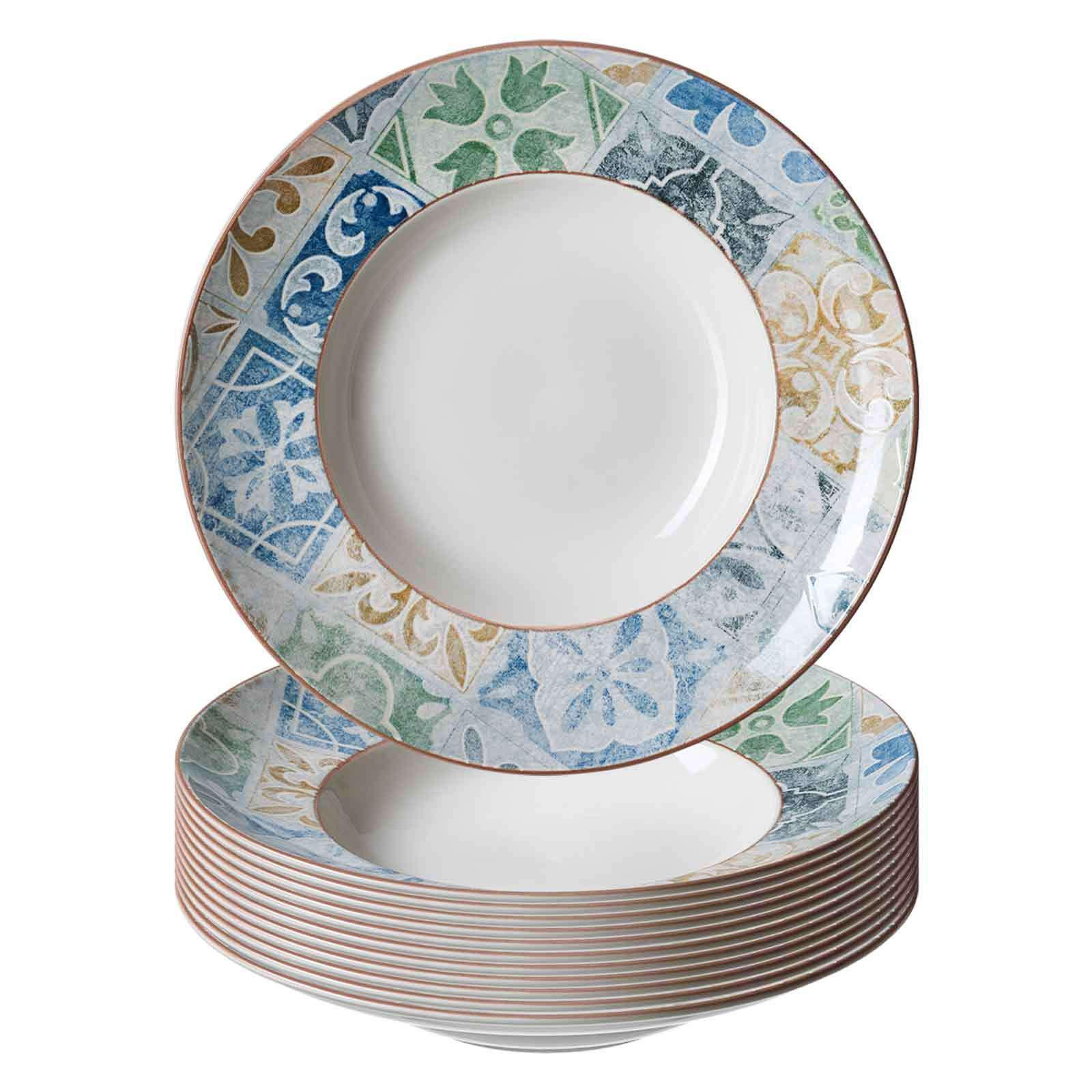 PASTATELLER Roma Antica grün ø 30,5 cm 12er Set - Grün, Keramik (30.5cm) - Ritzenhoff Breker