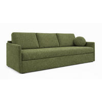 SOFA Grün SISI Mit Schlaffunktion Boucle - Grün, Textil (207/90/87cm) - Sepro Meble
