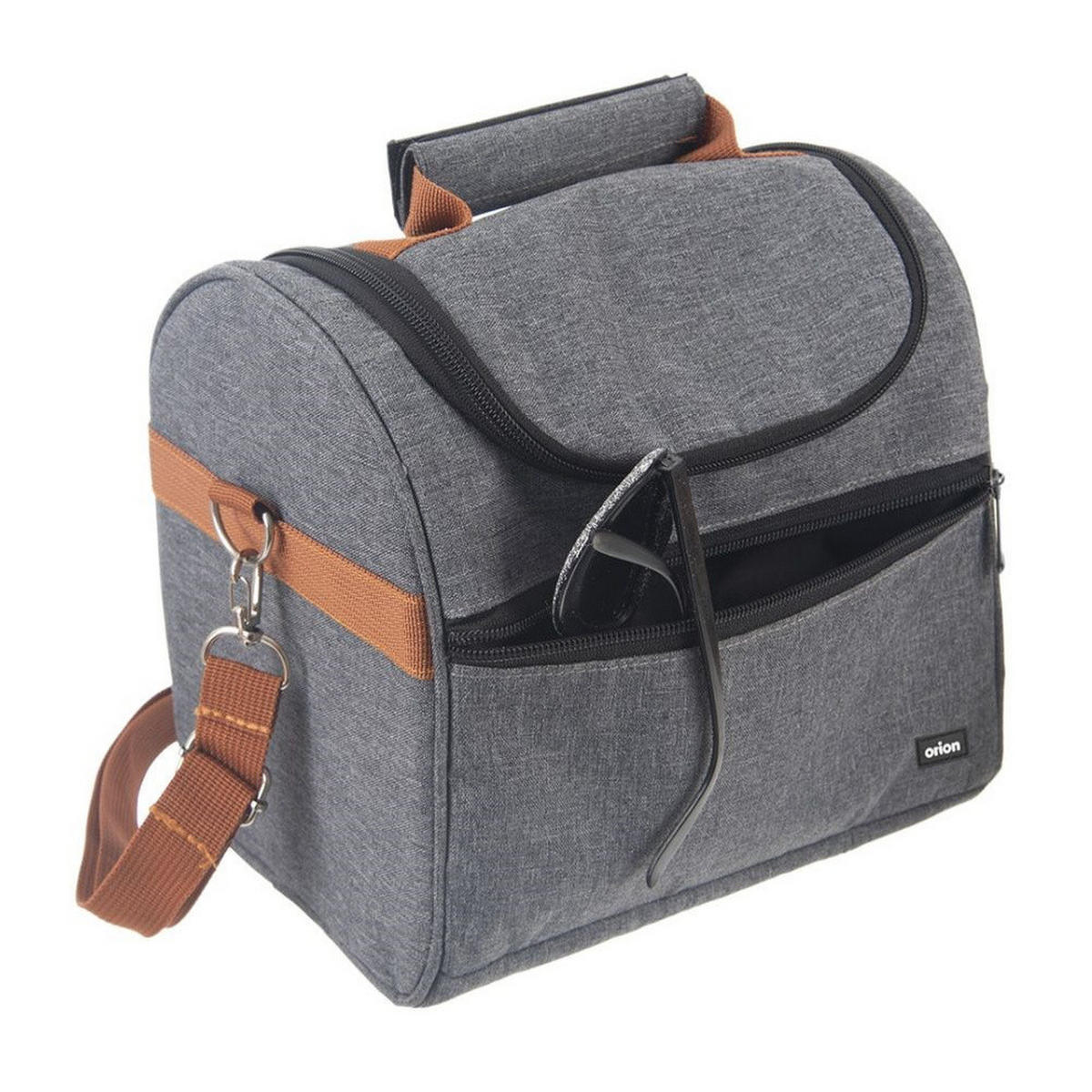 THERMOTASCHE mit Schultergurt 5,5 l Grau - Grau, Textil (18/22/23cm) - Orion 