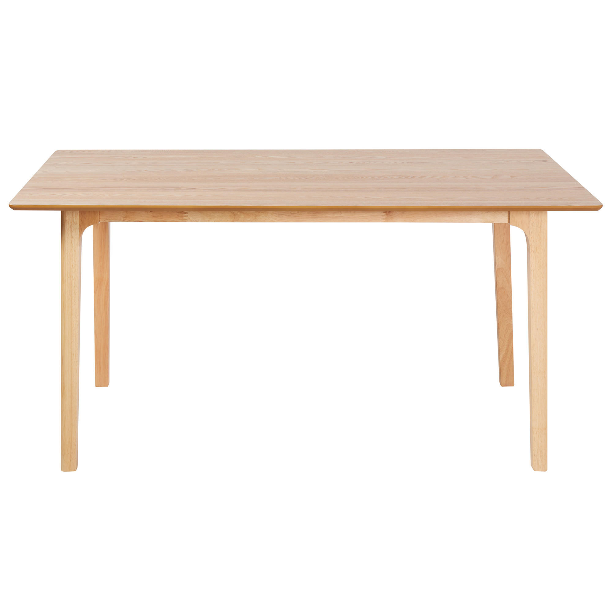 ESSTISCH Holz hellbraun 160/90 cm Delmas - Hellbraun, Holzwerkstoff (160/90/77cm) - Beliani