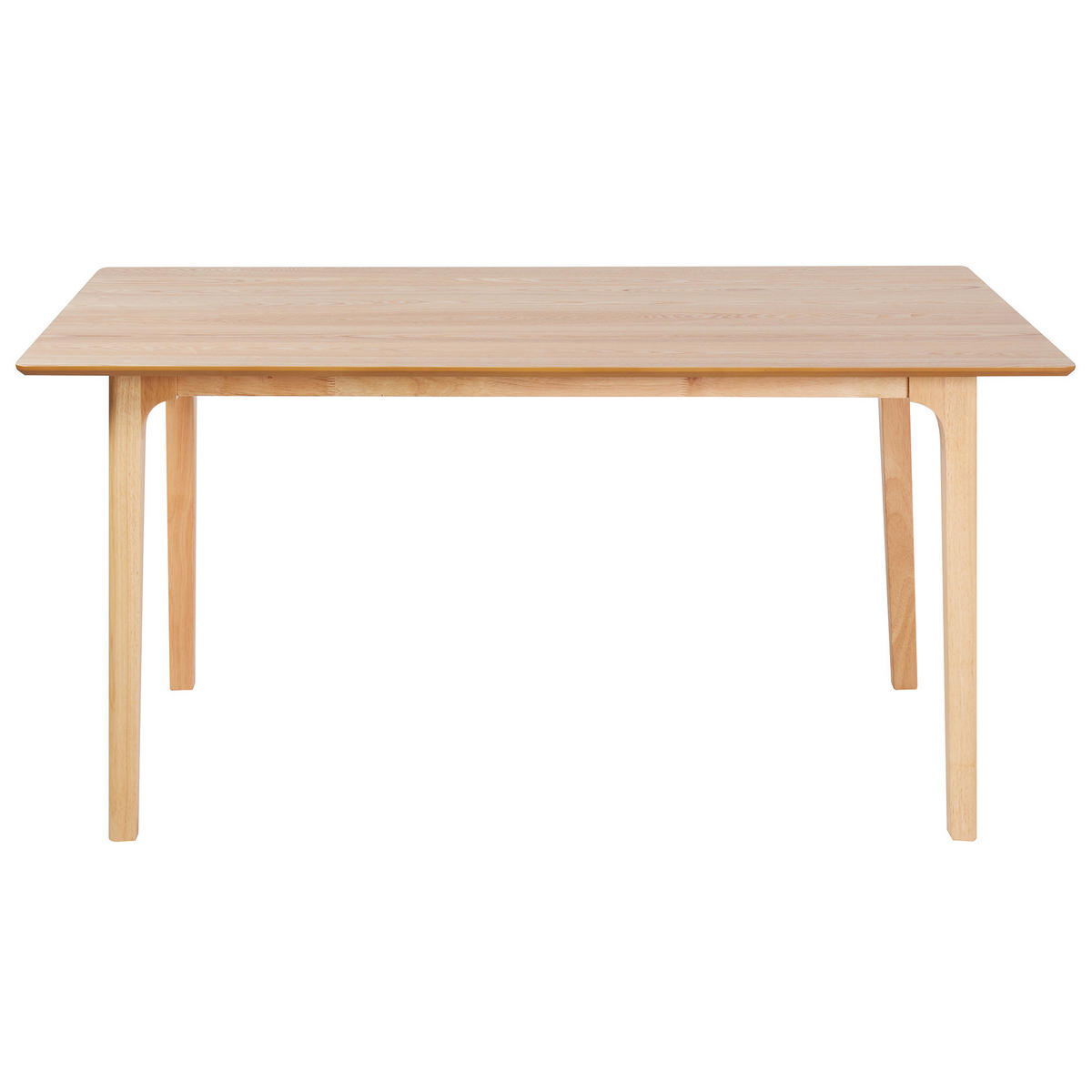 ESSTISCH Holz hellbraun 160/90 cm Delmas - Hellbraun, Holzwerkstoff (160/90/77cm) - Beliani