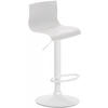 BARHOCKER Kunststoff weiß - Weiß, Kunststoff/Metall (39/84/36cm) - CLP