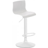BARHOCKER Kunststoff weiß - Weiß, Kunststoff/Metall (39/84/36cm) - CLP