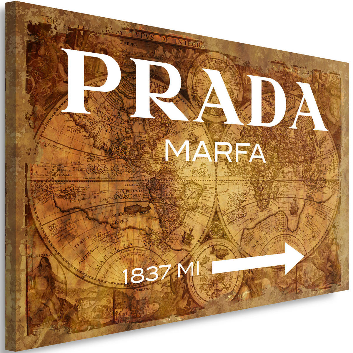 WANDBILD untertitel: brown - Braun, Textil (60/40cm) - Feeby