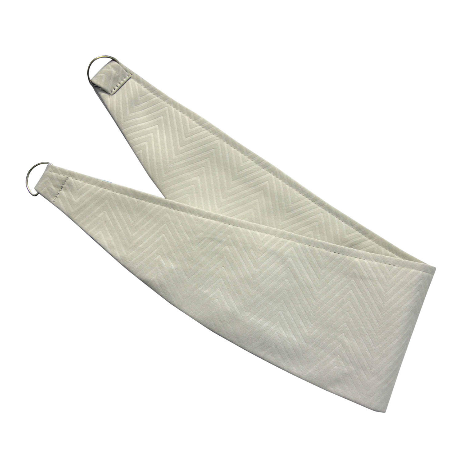 RAFFHALTER Fischgrät 2er-Set - Creme, Textil (13/66cm) - Homescapes
