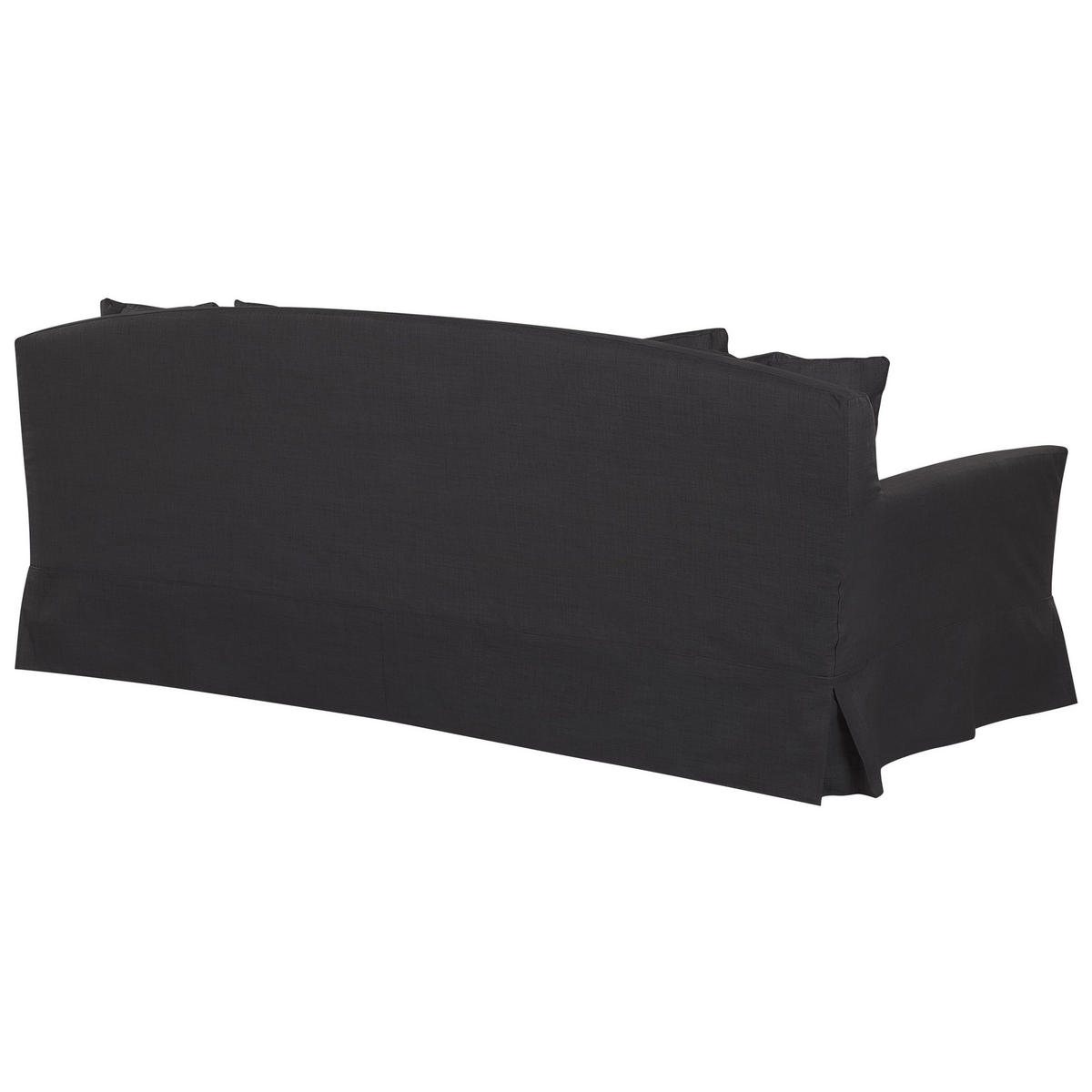 3-SITZER-SOFA Polyester Schwarz Gilja - Schwarz, Textil (212/89/107cm) - Beliani