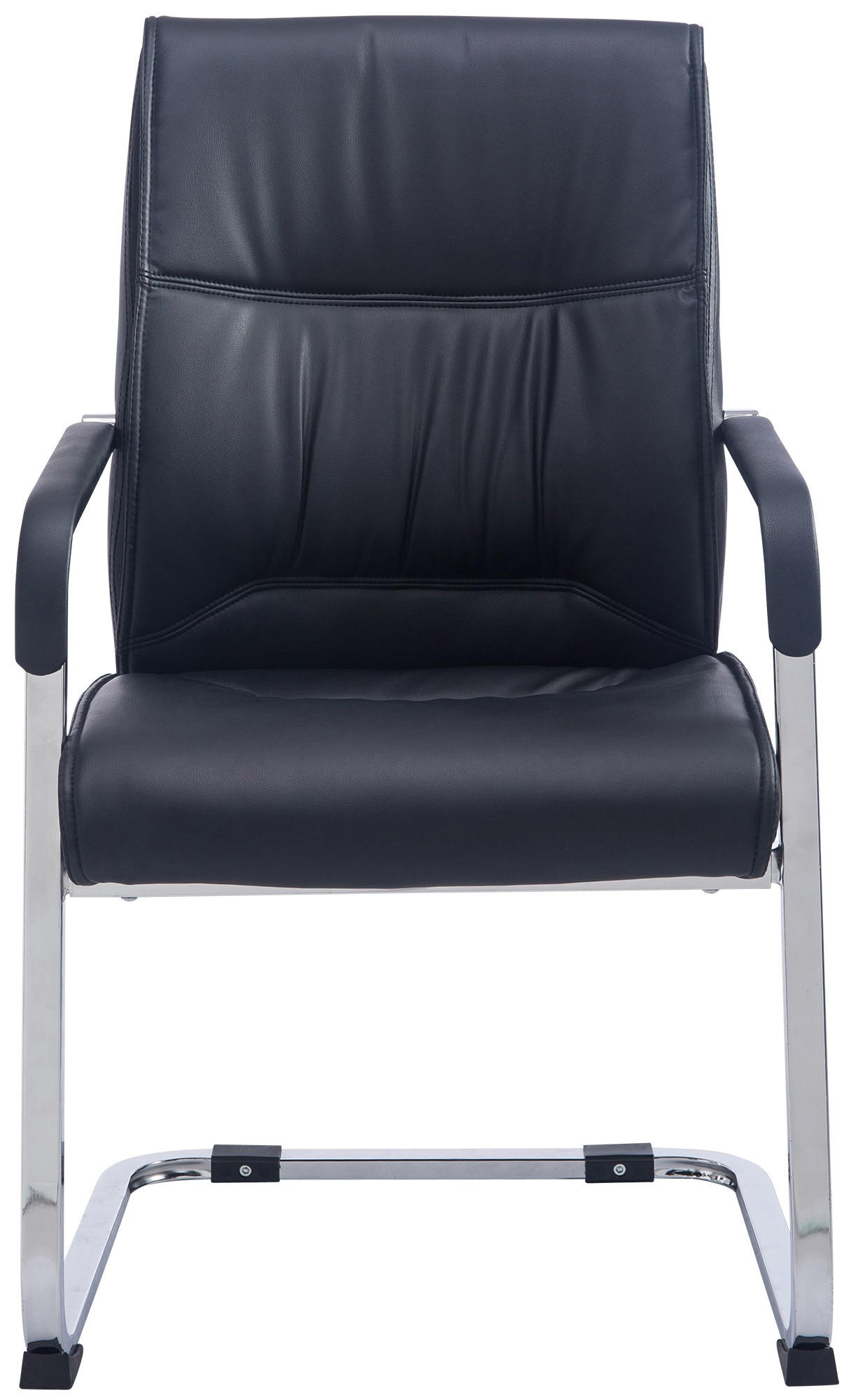 SCHWINGSTUHL Lederlook schwarz - Schwarz, Textil/Metall (58/102/65cm) - CLP