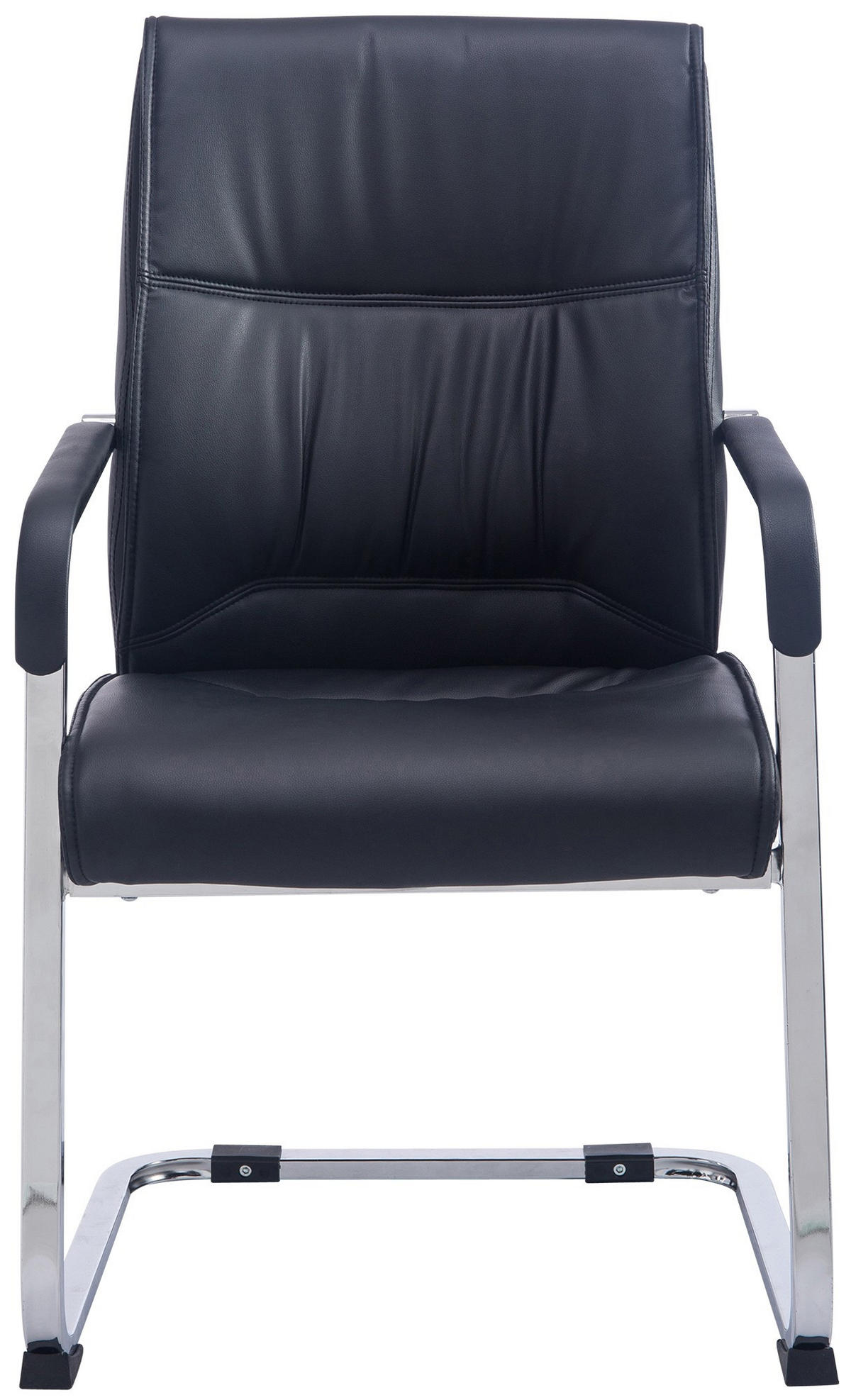 SCHWINGSTUHL Lederlook schwarz - Schwarz, Textil/Metall (58/102/65cm) - CLP