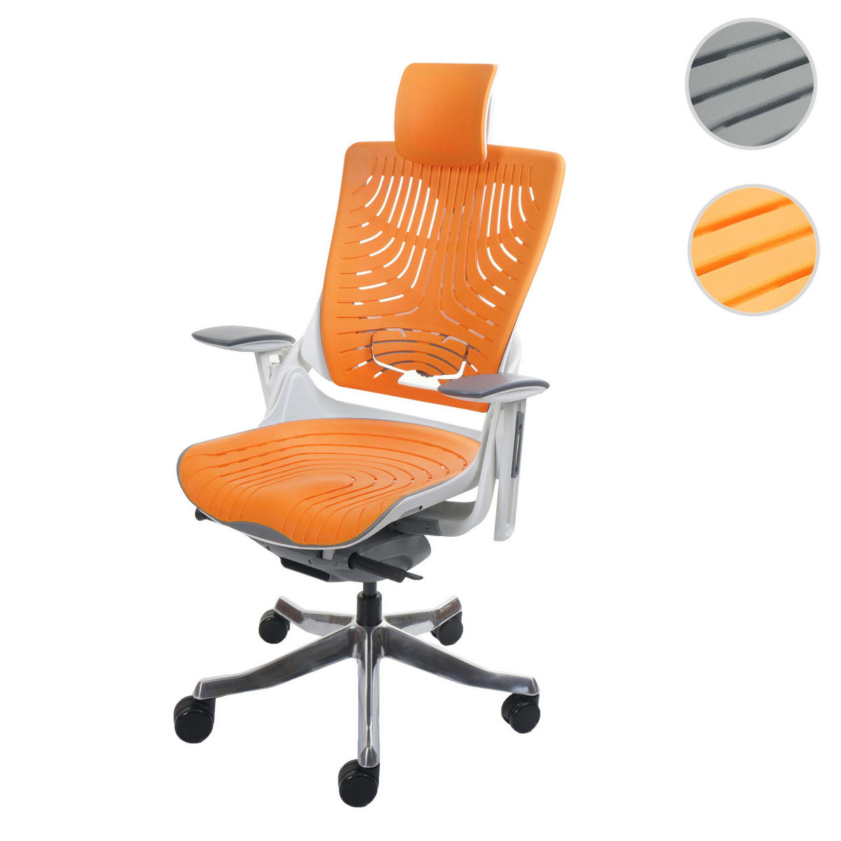 BÜROSTUHL MERRYFAIR 2B Orange - Orange, Kunststoff (77/134/68cm) - MCW
