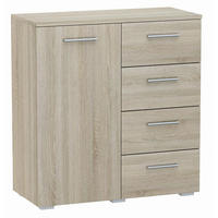 KOMMODE Helena 1D4S Sonoma Eiche 80/35/84,5 cm - Sonoma Eiche, Holzwerkstoff (80/84.5/35cm) - Matkam Möbel