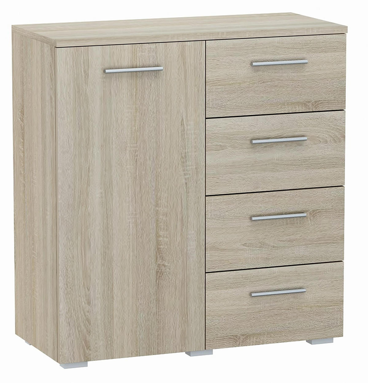 KOMMODE Helena 1D4S Sonoma Eiche 80/35/84,5 cm - Sonoma Eiche, Holzwerkstoff (80/84.5/35cm) - Matkam Möbel