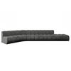 ECKSOFA modulares Sofa Brilo-L2 - 471x174x70 cm Dunkelgrau - Dunkelgrau, Holzwerkstoff/Textil (471/174cm) - ALTDECOR