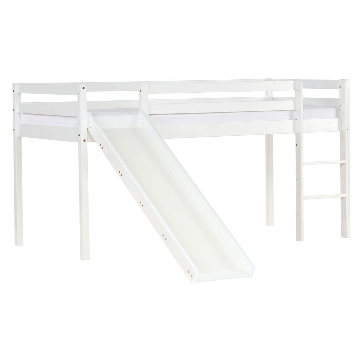 HOCHBETT 90/200 cm mit Lattenrost - Weiß, Holz (90/200cm) - Homestyle4u