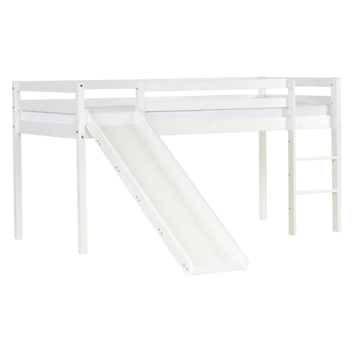 HOCHBETT 90/200 cm mit Lattenrost - Weiß, Holz (90/200cm) - Homestyle4u