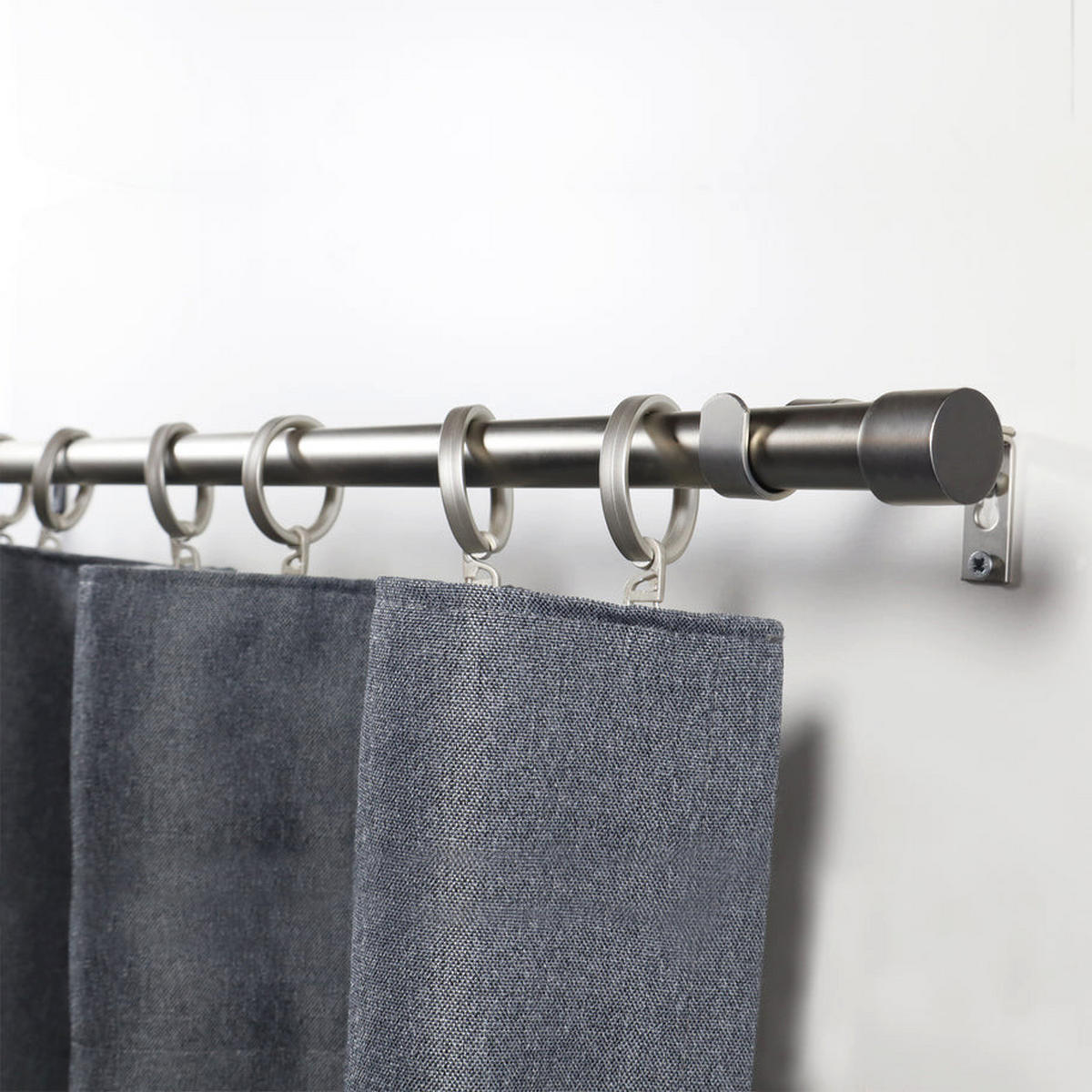GARDINENSTANGE ausziehbar 160-310cm 1-Lauf Flexa - Silberfarben, Metall (160cm) - Deco-Raum