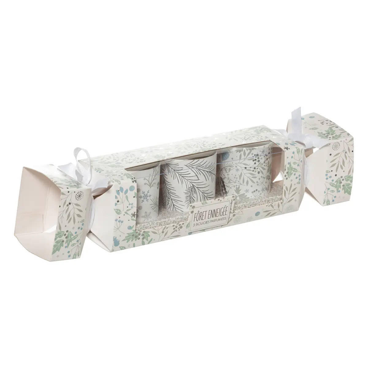 DUFTKERZEN Weihnachtsmotiv 3er-Set 5 cm - Weiß, Glas (5/6/5cm) - Atmosphera Createur d´interieur