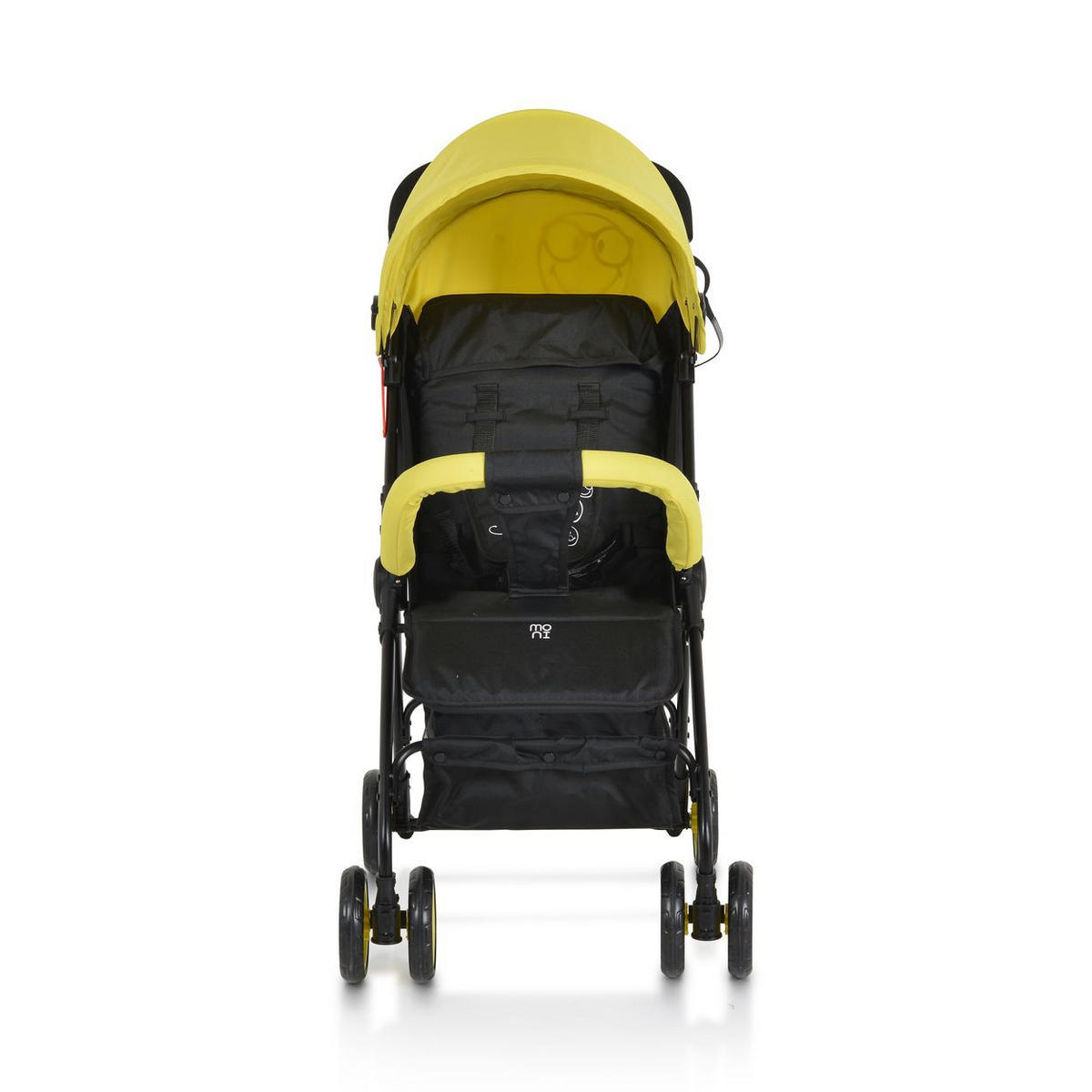 KINDERWAGEN Capri gelb Sicherheitsgurt, Rückenlehne verstellbar - Gelb, Metall (75/48/100cm) - Moni