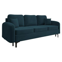 SCHLAFSOFA Venice - Blau/Schwarz, Holz/Textil (225/96/94cm) - MIRJAN24
