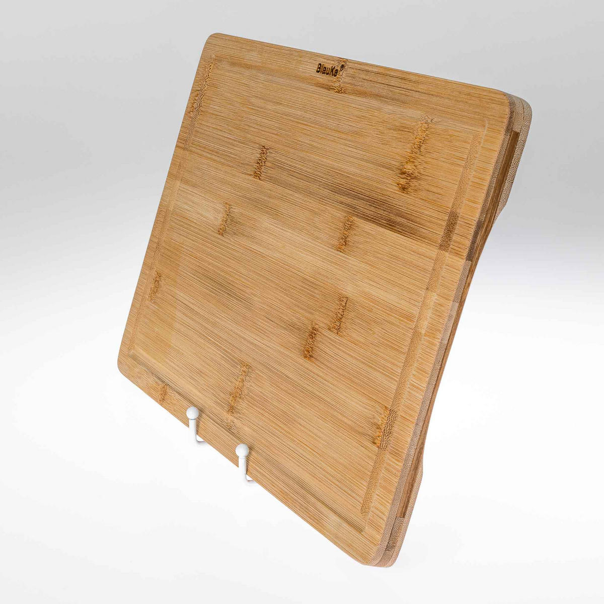 SCHNEIDEBRETT aus Holz mit Saftrille (38x25cm) - Beige, Holz (25.5/38cm) - BlauKe