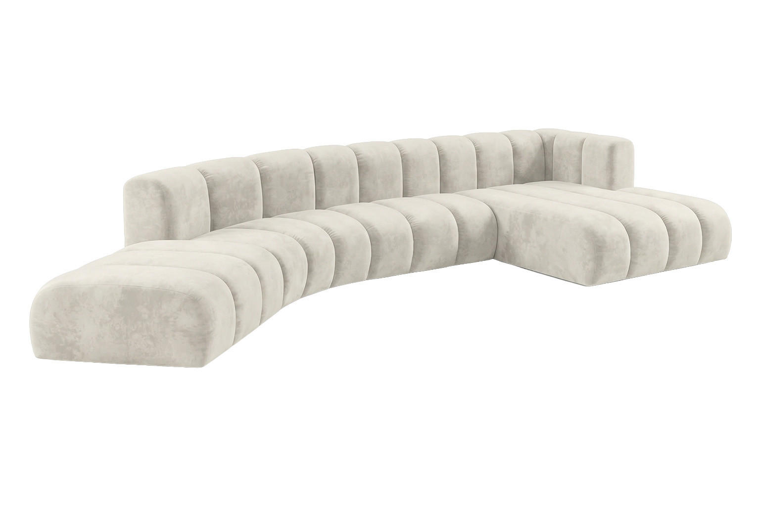 Kaiser Möbel Ecksofa Creme 445x179 cm