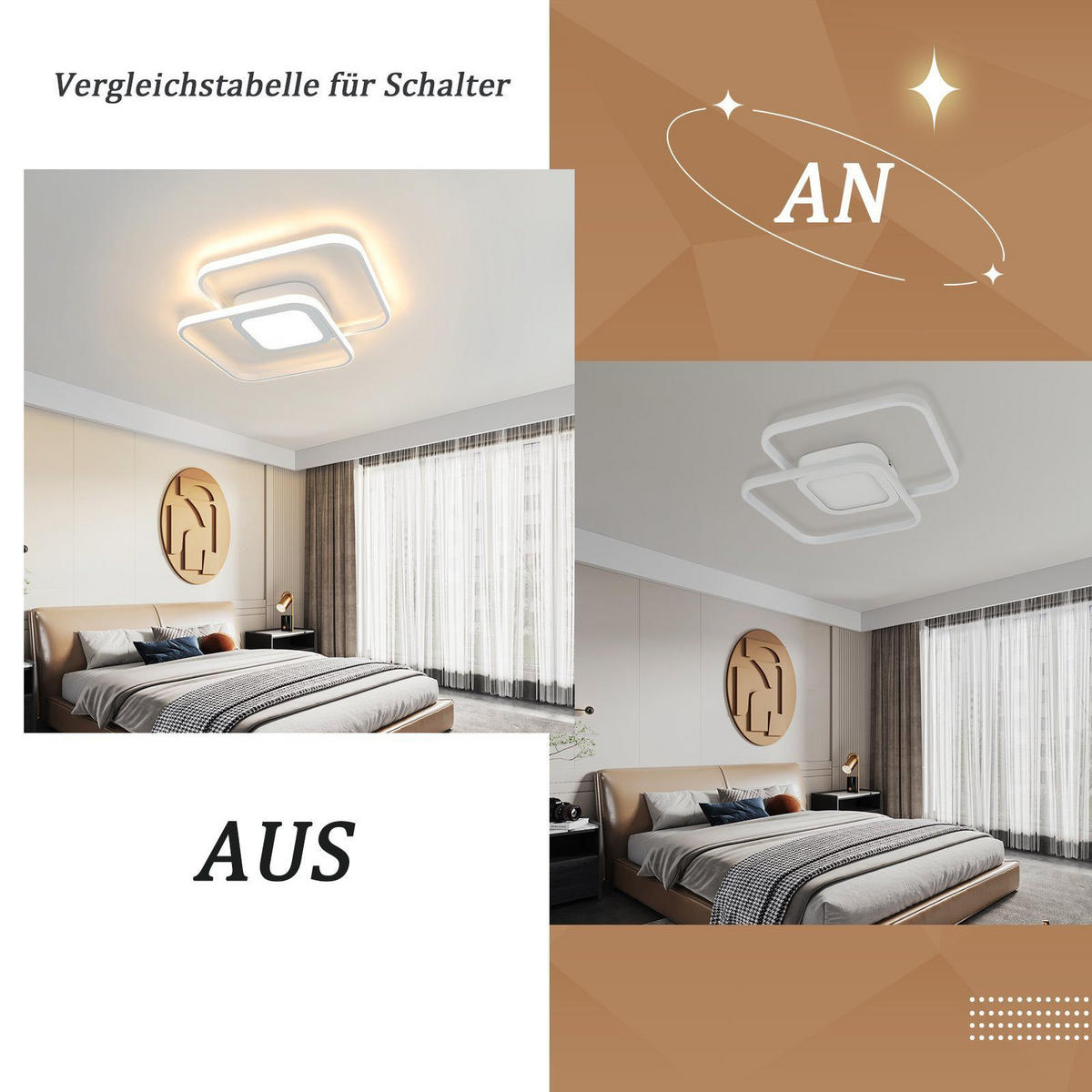 LED-DECKENLEUCHTE Carro 39/39/5 cm - Weiß, Metall (39/39/5cm) - Nettlife