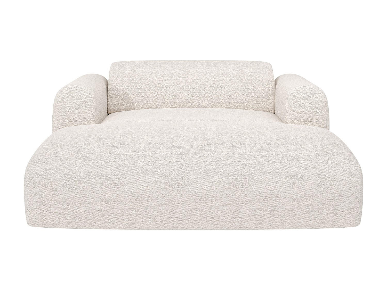 RECAMIERE ohne Schlaffunktion - 1 Person, 2 Personen - Stoff - Weiß - - Weiß, Textil (170/73/160cm) - Vente-Unique
