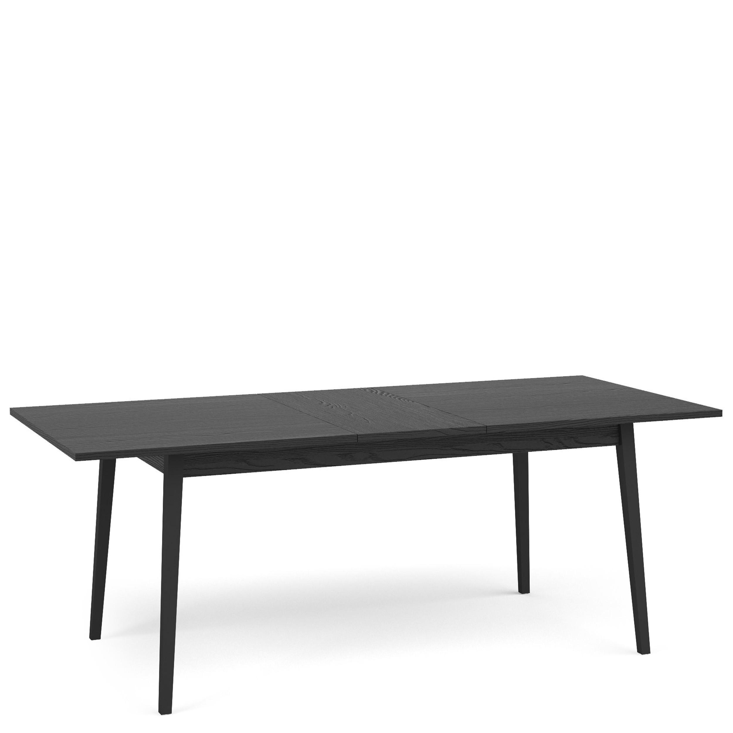 Thumbnail - Konsimo® Esstisch, Schwarz, Holzwerkstoff, 160x76x90 cm, Esszimmer, Tische, Esstische