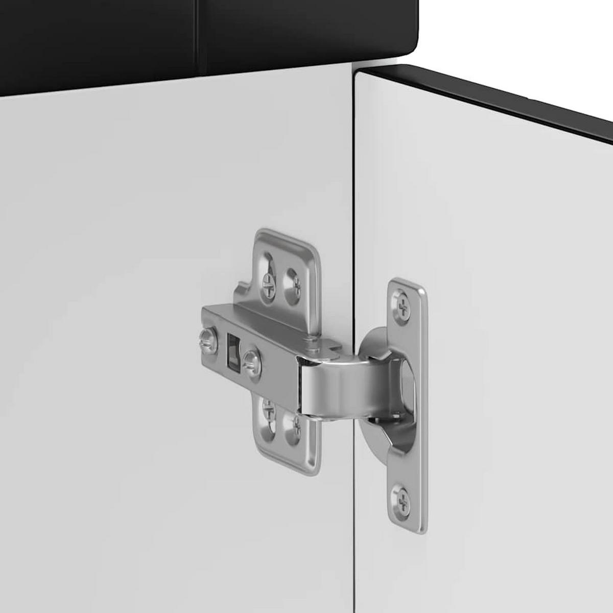 KÜCHENUNTERSCHRANK Porto mit 1 Schublade 60/46/81,5 cm aus Holzwerkstoff Schwarz - Schwarz, Holz (60/81.5/46cm) - vidaXL