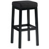 BARHOCKER Stoff Dunkelgrau - Dunkelgrau/Schwarz, Textil/Metall (37/83/37cm) - CLP