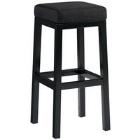 BARHOCKER Stoff Dunkelgrau - Dunkelgrau/Schwarz, Textil/Metall (37/83/37cm) - CLP
