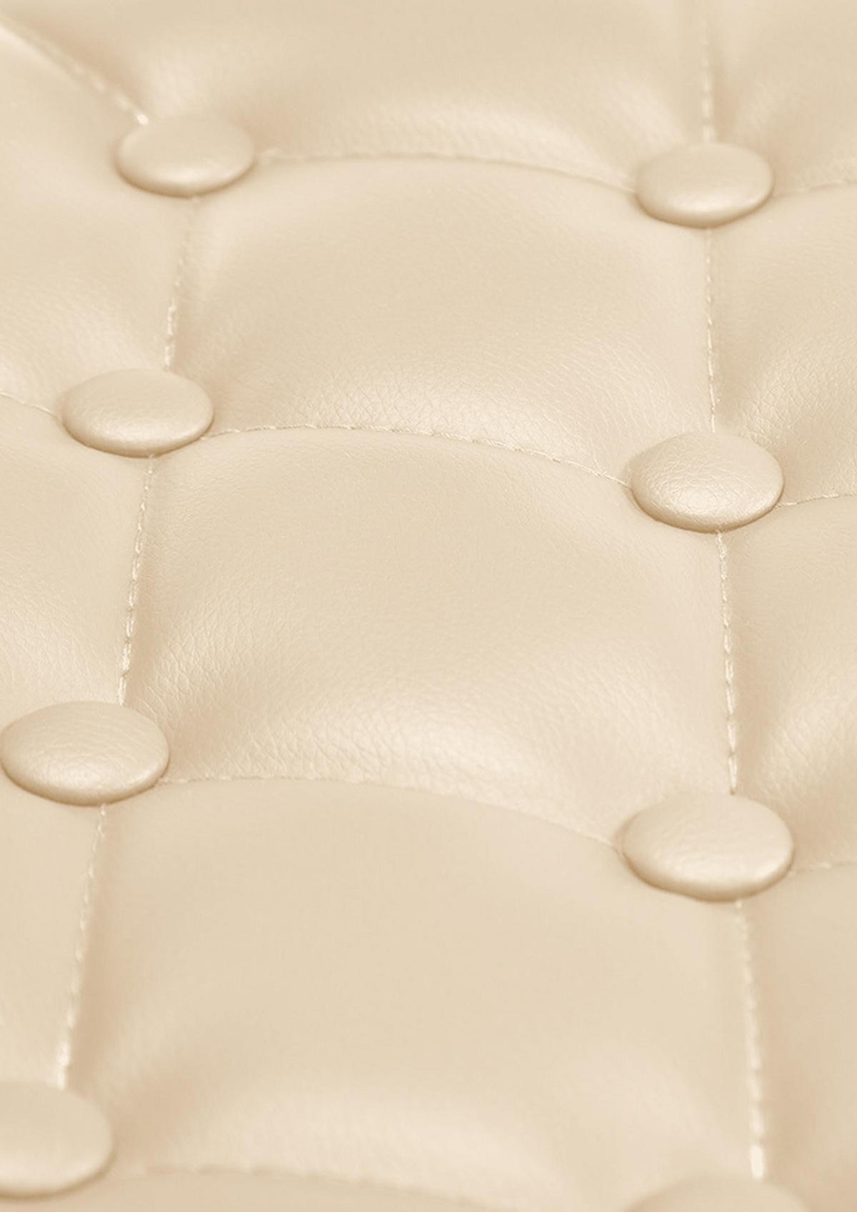BARHOCKER Dublin 103-123x62x55 cm creme - Creme, Leder (62/103/55cm) - furnicato