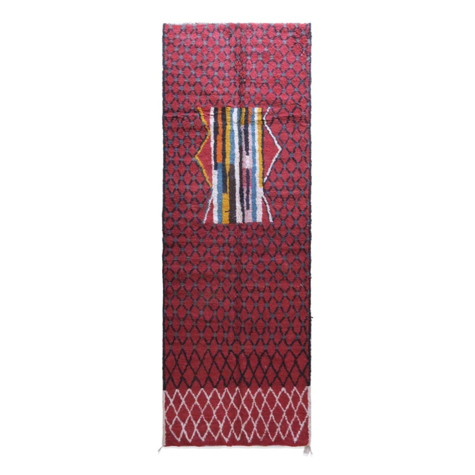 BERBERTEPPICH ethnisch schick aus Wolle 200x 300 cm - Rot, Naturmaterialien (200/300cm) - AFK Living