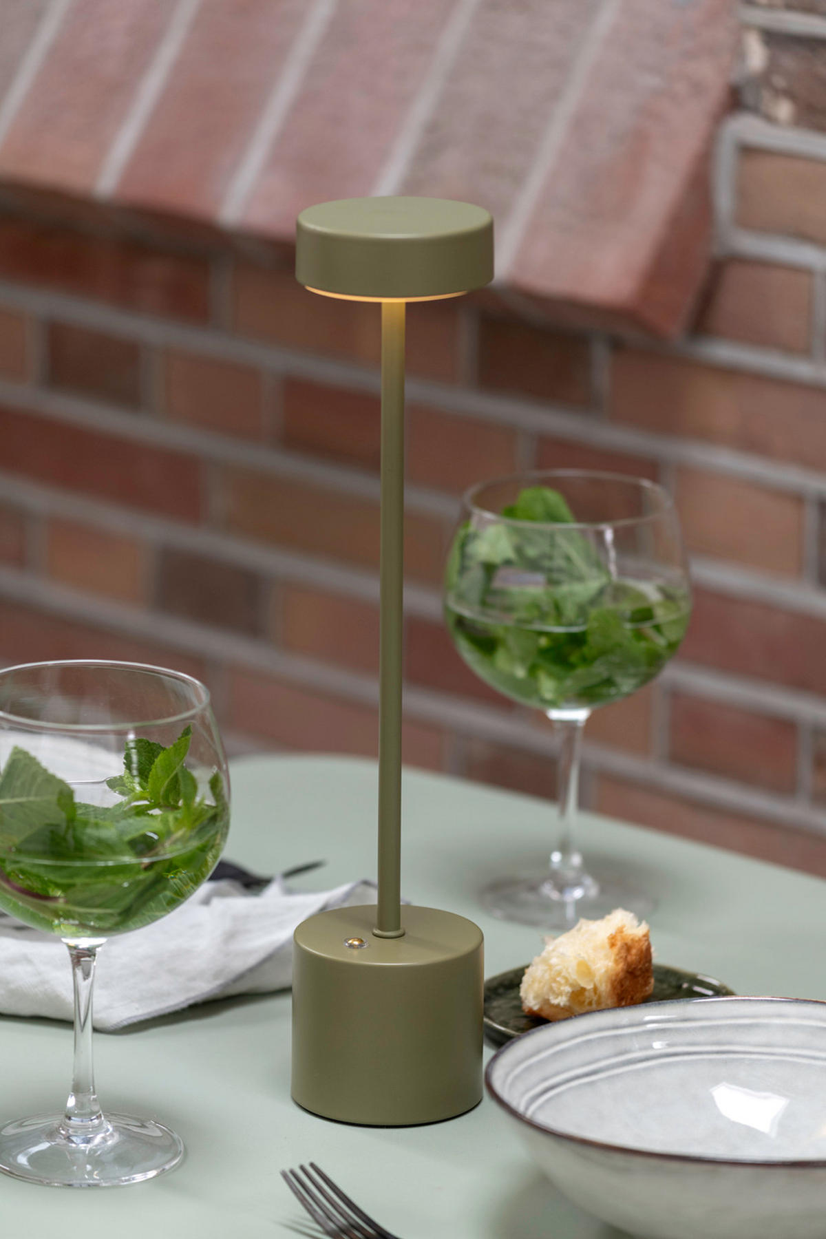 TISCHLAMPE Ganar Grün 8/8/37.5 cm - Grün, Metall (8/8/37.5cm) - Leitmotiv